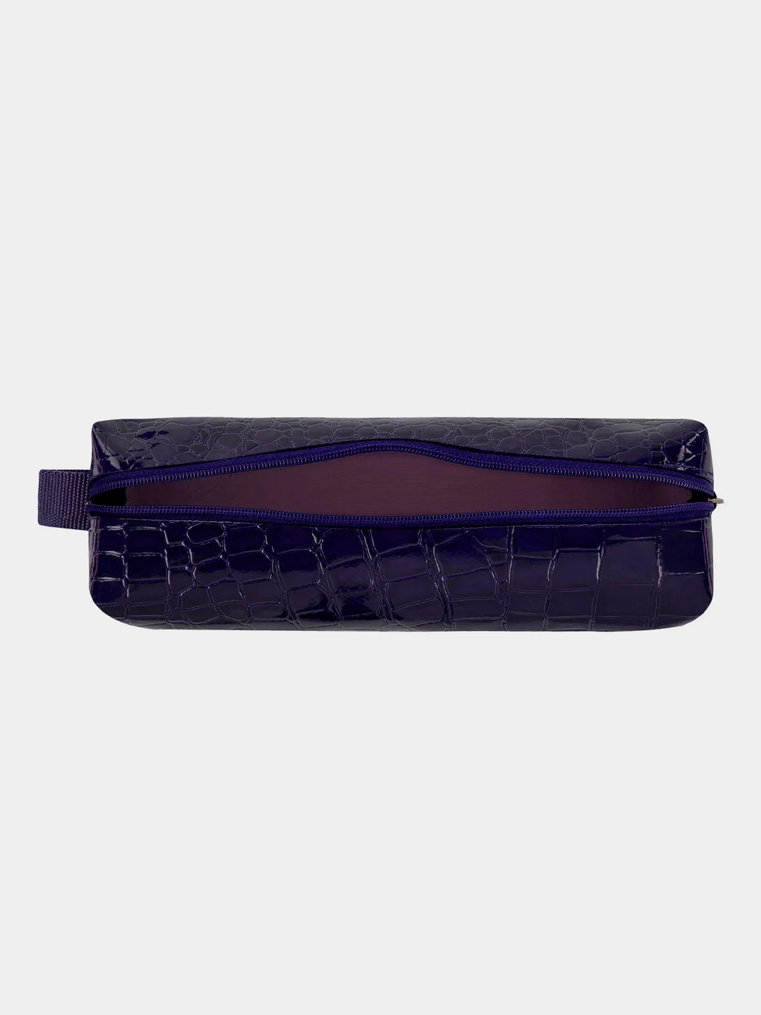 Пенал-косметичка Brauberg, крокодиловая кожа, 20х6х4 см, Ultra purple, 270848