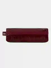 Пенал-косметичка Brauberg, крокодиловая кожа, 20х6х4 см, Ultra maroon, 270849