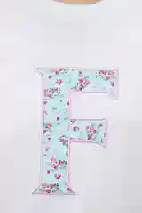 Белый свитшот oversize хлопковый из футера с принтом-вышивкой женский Befree
