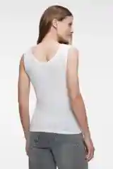 Белый майка slim вискозная на широких бретелях женская Befree