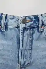 Голубой джинсы-кюлоты wide leg широкие со средней посадкой женские Befree
