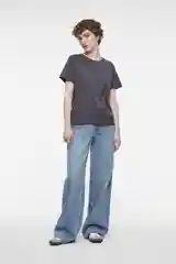 Кремовый футболка regular fit хлопковая базовая прямая женская Befree