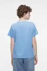 Голубой футболка regular fit хлопковая базовая прямая женская Befree