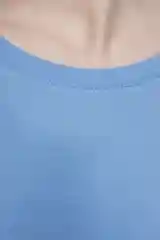 Голубой футболка regular fit хлопковая базовая прямая женская Befree