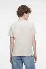 Кремовый футболка regular fit хлопковая базовая прямая женская Befree