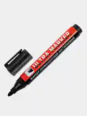 Маркер перманентный черный Brauberg Ultra Marker, Комплект 3 штуки, 3,5 мм, 880744