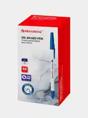 Ручка шариковая масляная Brauberg Stick Medium, Синяя, 10 шт., 143419