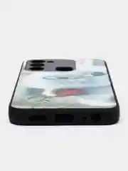 Белый чехол с рисунком на Tecno Spark 8C и Tecno Go 2022 (Текно Спарк 8С и Текно Го 2022)