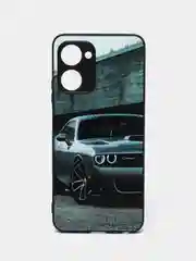 Серый металлик чехол с рисунком на Realme 10 Pro 5G (Реалми 10 Про 5G)