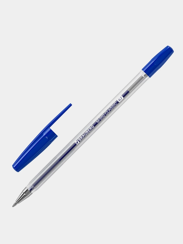 Ручка шариковая Brauberg M-500 Classic, Синяя, 5 шт., 143444