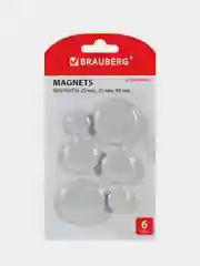 Магниты Brauberg Standard, Набор, серые, Brauberg, 237473