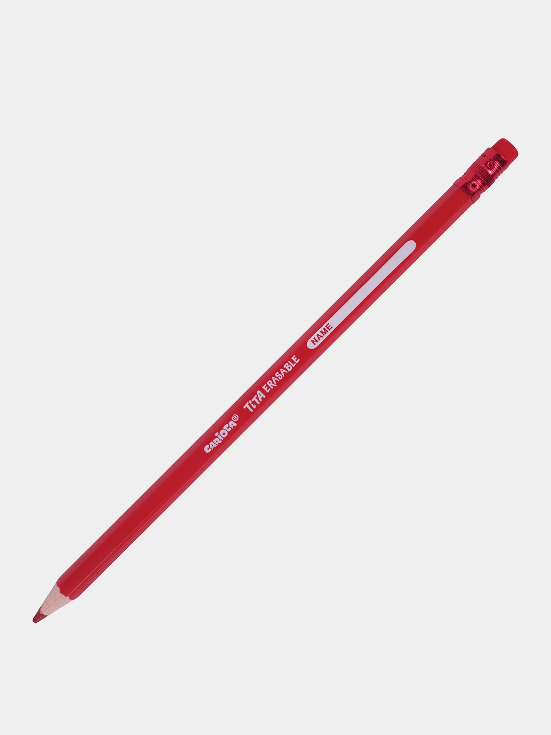 Карандаши цветные стираемые с резинкой Carioca Erasable, 12 цв, пластик, заточенные, 42897