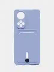 Аметистовый силиконовый чехол для Huawei Honor 50 (Хуавэй Хонор 50), защита камеры