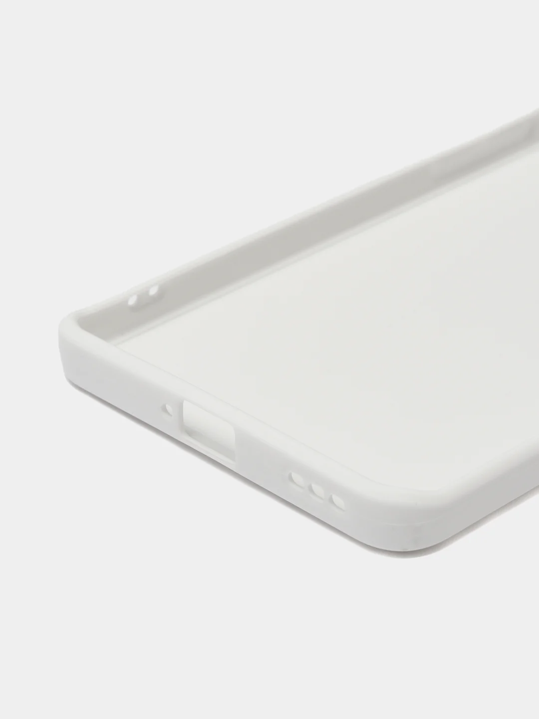 Белый чехол для Oppo Reno 8T 5G (Оппо Рено 8Т 5Г), силиконовый, c защитой камеры