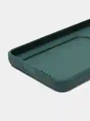 Тёмно-зелёный чехол силиконовый для Vivo V25/V25E (Виво В25/В25Е), с карманом для карт