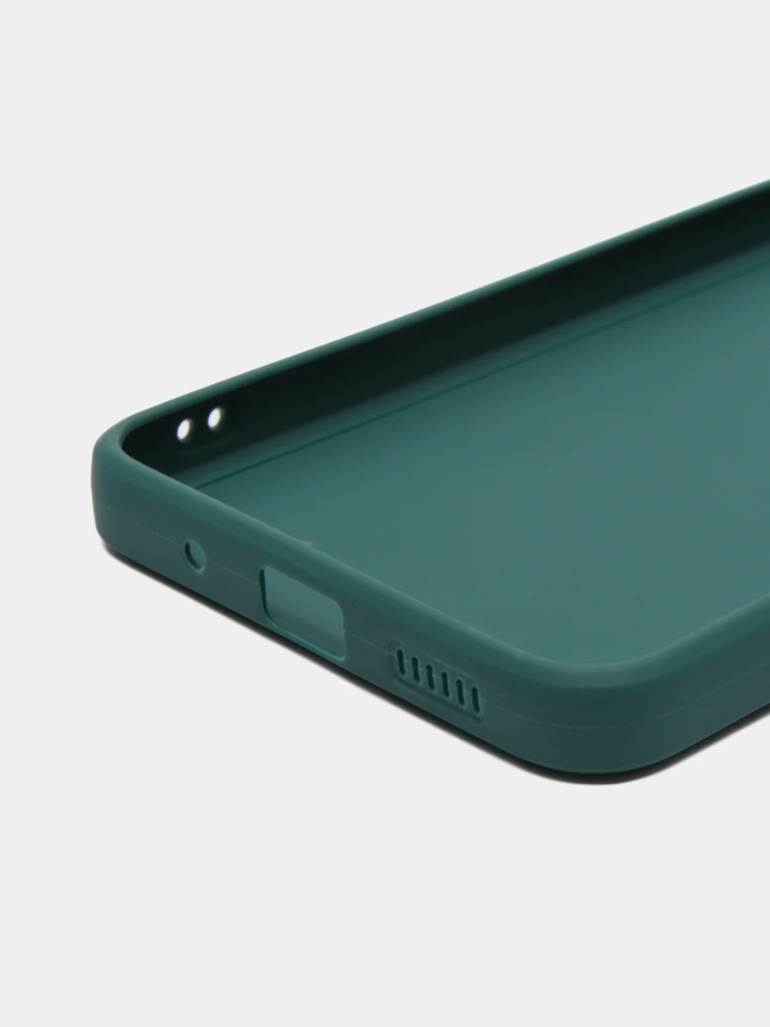 Тёмно-зелёный чехол для Xiaomi Redmi 12C (Редми 12С) , силиконовый, c защитой камеры