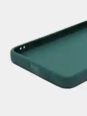 Тёмно-зелёный чехол для Xiaomi Redmi 12C (Редми 12С) , силиконовый, c защитой камеры