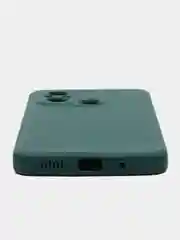 Тёмно-зелёный чехол для Xiaomi Redmi 12C (Редми 12С) , силиконовый, c защитой камеры