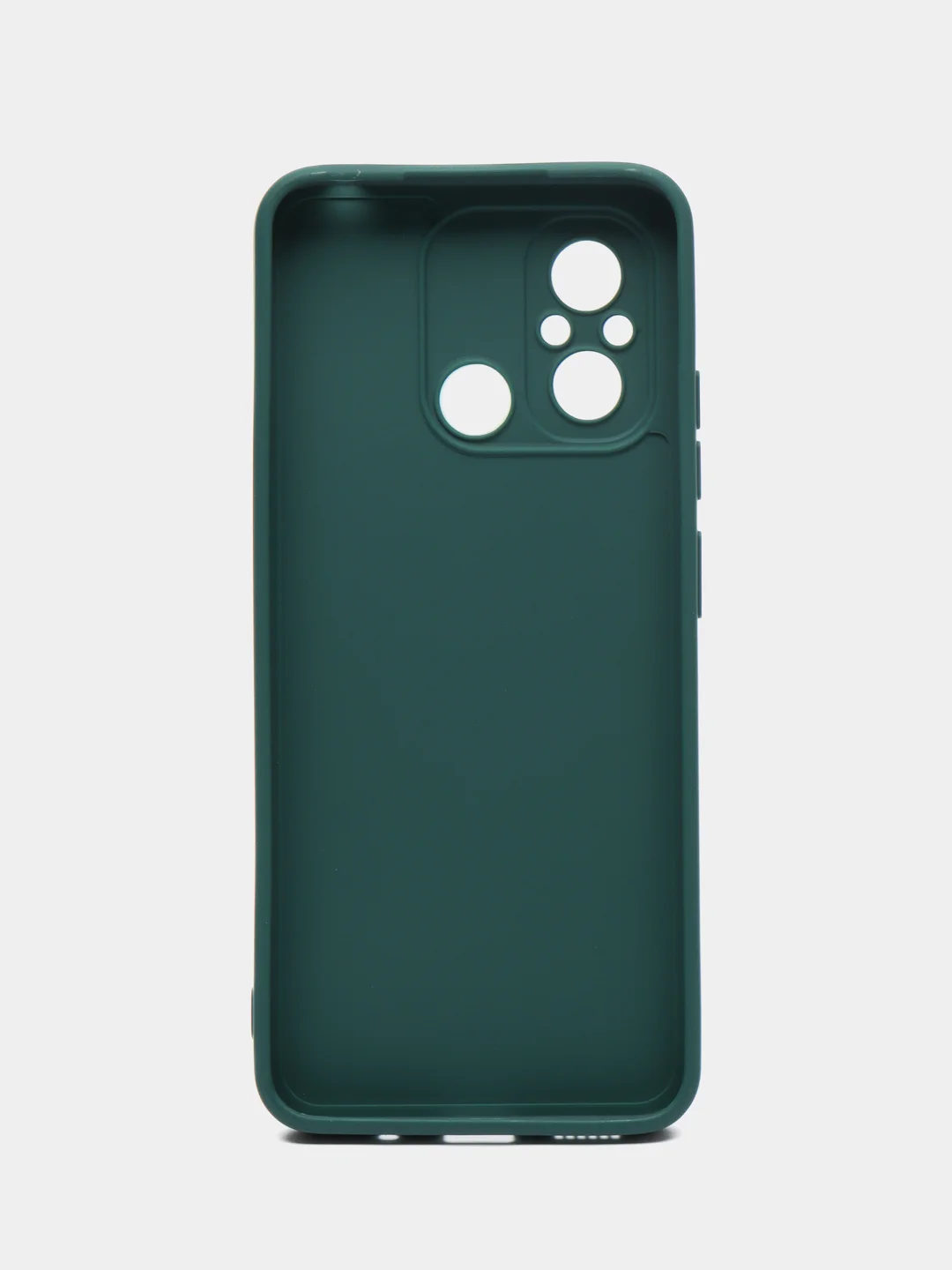 Тёмно-зелёный чехол для Xiaomi Redmi 12C (Редми 12С) , силиконовый, c защитой камеры