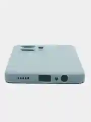 Светло-синий силиконовый чехол для HONOR X7a (Хонор X7a), прозрачный