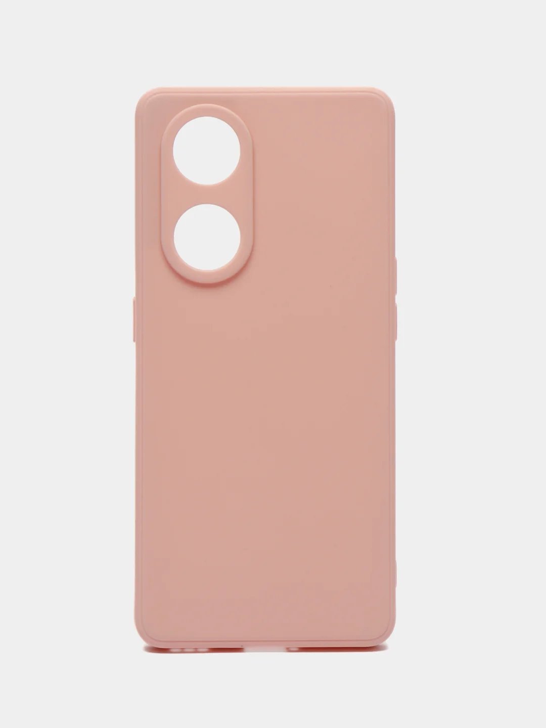 Пудровый чехол для Oppo Reno 8T 5G (Оппо Рено 8Т 5Г), силиконовый, c защитой камеры