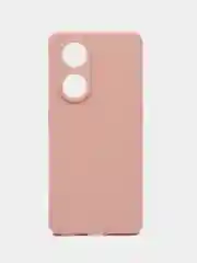 Пудровый чехол для Oppo Reno 8T 5G (Оппо Рено 8Т 5Г), силиконовый, c защитой камеры