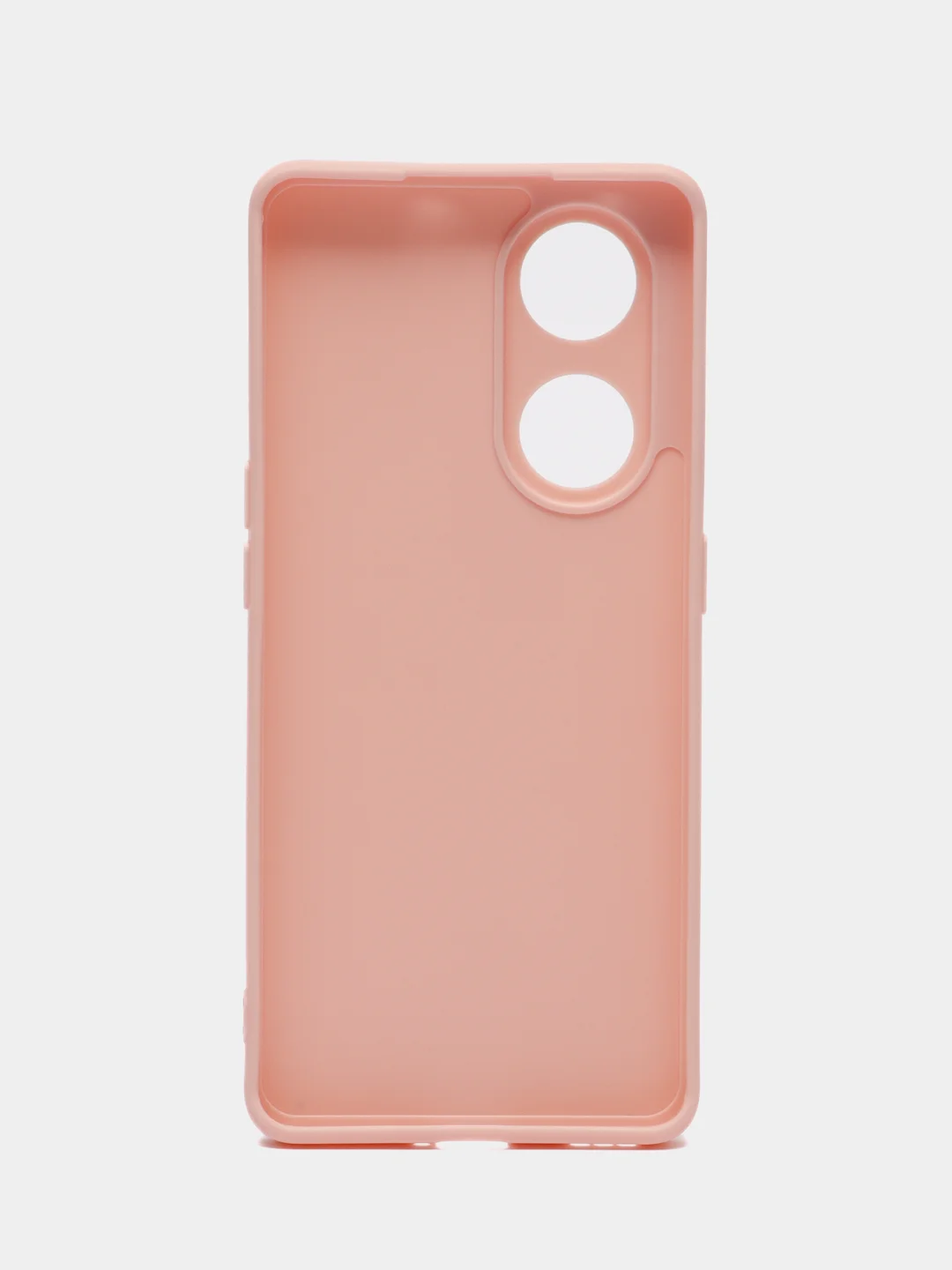 Пудровый чехол для Oppo Reno 8T 5G (Оппо Рено 8Т 5Г), силиконовый, c защитой камеры