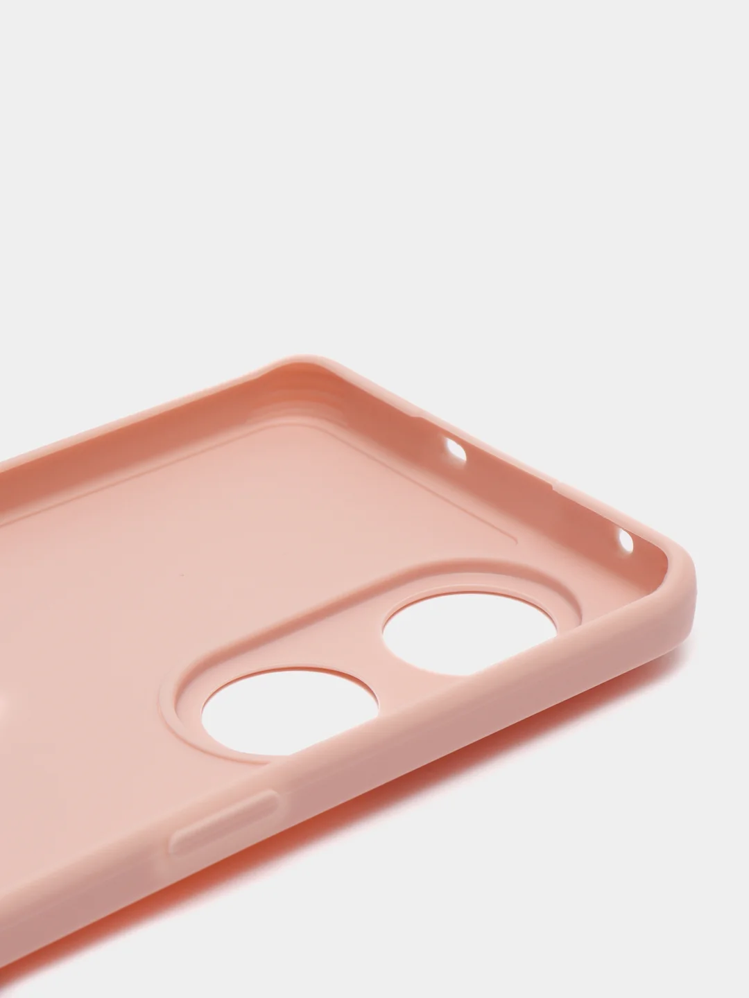 Пудровый чехол для Oppo Reno 8T 5G (Оппо Рено 8Т 5Г), силиконовый, c защитой камеры