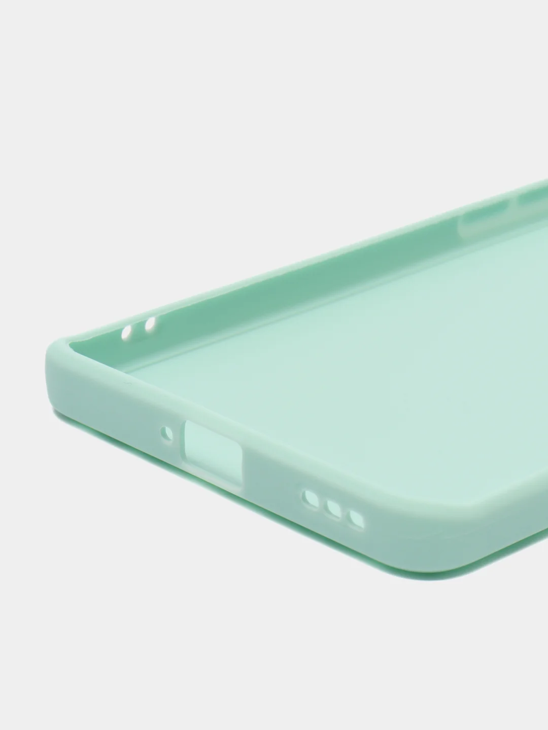 Мятный чехол для Oppo Reno 8T 5G (Оппо Рено 8Т 5Г), силиконовый, c защитой камеры