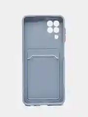 Синий меланж силиконовый чехол для Samsung Galaxy A22 4G, M32 4G, M22 4g, F22(самсунг а22, м32,м22,Ф22)