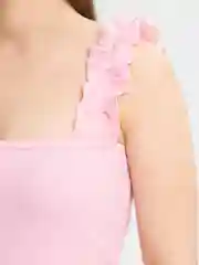 Розовый платье женское, в рубчик, обтягивающее