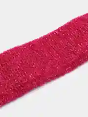 Вишнёвый мочалка для тела вязаная, цветная
