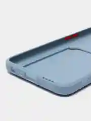 Пудровый силиконовый чехол для Realme 9i 4G, Oppo A36 4G, A96 4G (Реалми 9 Ай), c отсеком для карт