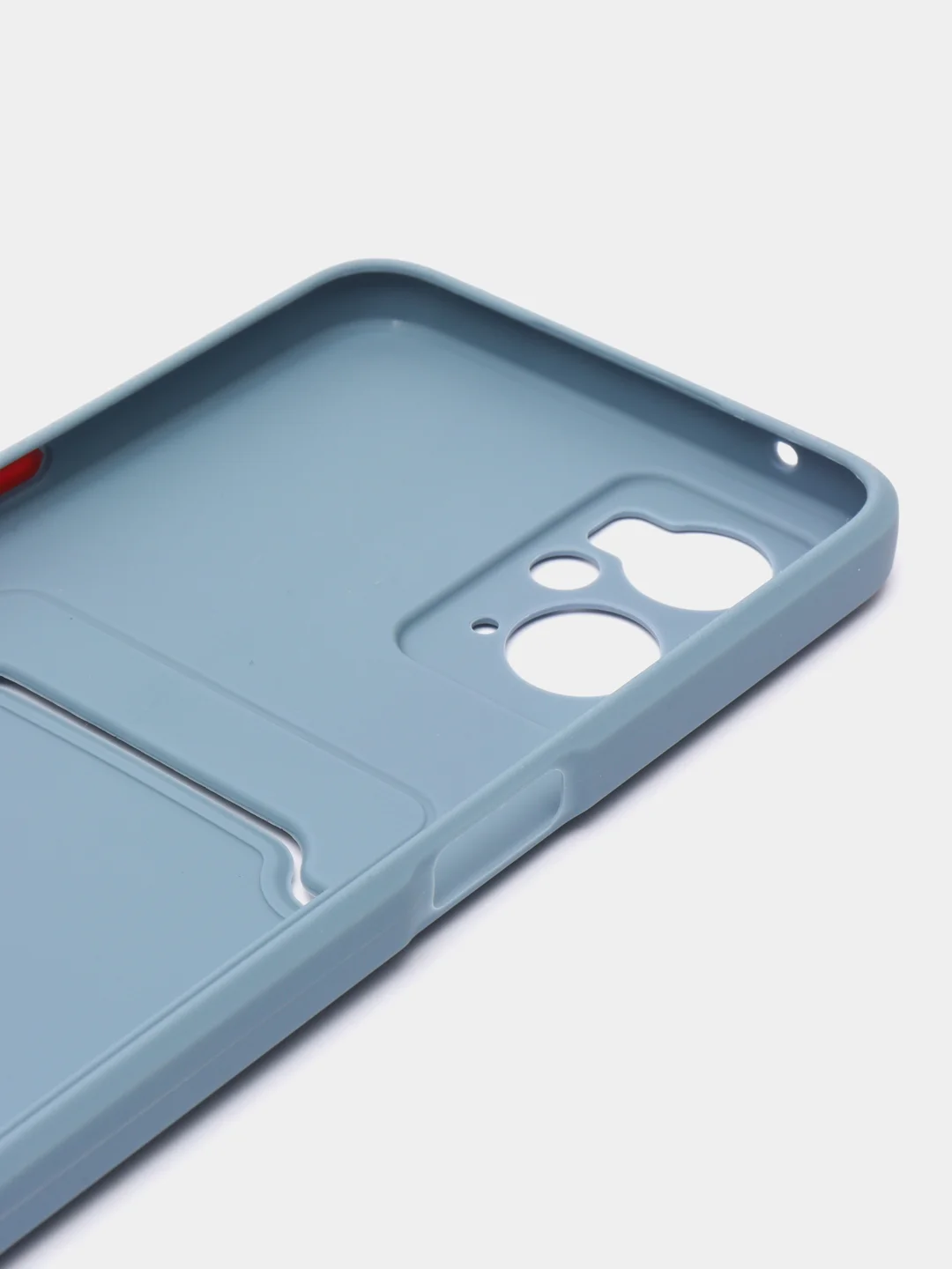 Пудровый силиконовый чехол для Realme 9i 4G, Oppo A36 4G, A96 4G (Реалми 9 Ай), c отсеком для карт