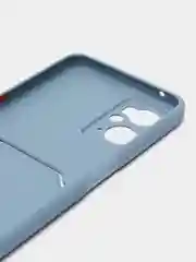 Пудровый силиконовый чехол для Realme 9i 4G, Oppo A36 4G, A96 4G (Реалми 9 Ай), c отсеком для карт