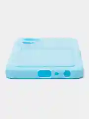 Голубой силиконовый чехол для Realme 9i 4G, Oppo A36 4G, A96 4G (Реалми 9 Ай), c отсеком для карт