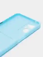 Голубой силиконовый чехол для Realme 9i 4G, Oppo A36 4G, A96 4G (Реалми 9 Ай), c отсеком для карт