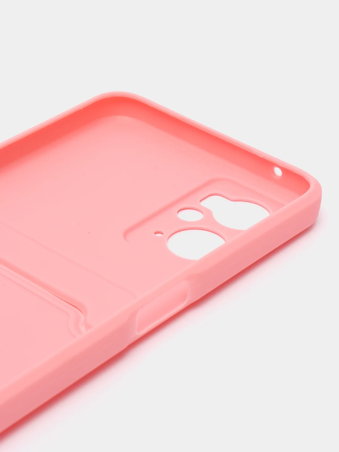 Пудровый силиконовый чехол для Realme 9i 4G, Oppo A36 4G, A96 4G (Реалми 9 Ай), c отсеком для карт