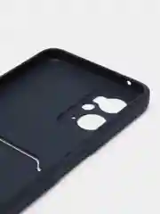 Темно-синий силиконовый чехол для Realme 9i 4G, Oppo A36 4G, A96 4G (Реалми 9 Ай), c отсеком для карт