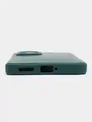 Тёмно-зелёный чехол для Huawei Honor P50 силиконовый  (Хуавей п50) силиконовый, c защитой камеры
