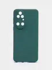 Тёмно-зелёный чехол для Huawei Honor P50 силиконовый  (Хуавей п50) силиконовый, c защитой камеры