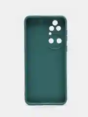 Тёмно-зелёный чехол для Huawei Honor P50 силиконовый  (Хуавей п50) силиконовый, c защитой камеры