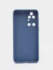 Синий меланж чехол для Huawei Honor P50 силиконовый  (Хуавей п50) силиконовый, c защитой камеры