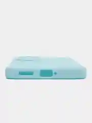 Голубой чехол для Huawei Honor P50 силиконовый  (Хуавей п50) силиконовый, c защитой камеры