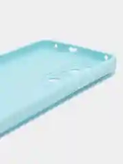 Голубой чехол для Huawei Honor P50 силиконовый  (Хуавей п50) силиконовый, c защитой камеры