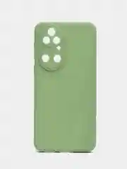 Зеленый чехол для Huawei Honor P50 силиконовый  (Хуавей п50) силиконовый, c защитой камеры