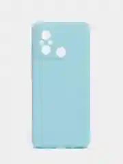 Голубой чехол для Xiaomi Redmi 12C (Редми 12С) , силиконовый, c защитой камеры