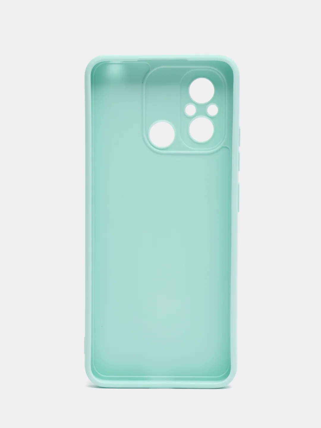 Мятный чехол для Xiaomi Redmi 12C (Редми 12С) , силиконовый, c защитой камеры