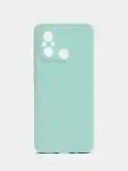 Мятный чехол для Xiaomi Redmi 12C (Редми 12С) , силиконовый, c защитой камеры