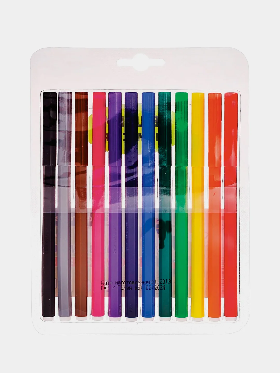 Фломастеры 12 Цветов Centropen Washable, смываемые, вентилируемый колпачок, 7790/12TP